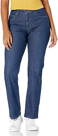 Riders by Lee Indigo Women's Relaxed Fit Straight Leg Jean, 16P, Patriot Blue