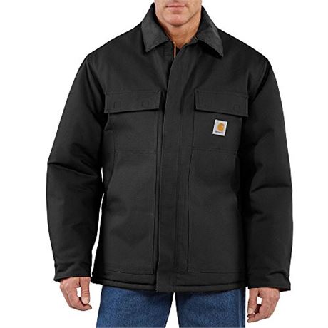 Carhartt Men's Loose Fit Firm Duck Insulated Traditional Coat,2XL