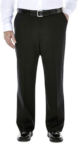 Haggar mens Big-tall Premium No Iron Khaki Classic-fit Dress Pants 46W x 30L