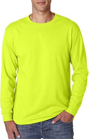 Jerzees Men's Dri-Power Cotton Blend Long Sleeve Tees, Sm