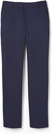 French Toast boys Adjustable Waist Relaxed Fit Pants, Navy, 5 Slim