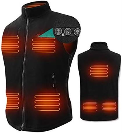 ARRIS Heated Vest Size Adjustable 7.4V Battery Electric Warm Vest for Hiking