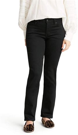 Signature by Levi Strauss Women's Totally Shaping Straight Jeans, 14M