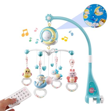 Mini Tudou Baby Musical Mobile Crib with Music and Lights