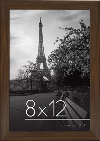 Americanflat 8x12 Picture Frame in Walnut