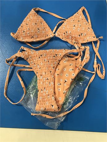 Unbranded Brazilian Coral Bikini - Medium