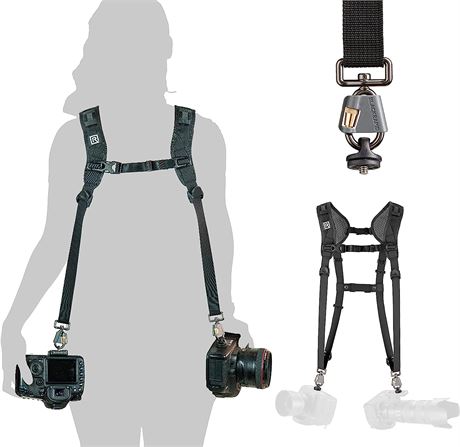 Double Breathe Camera Harness, For One/Two SLR, DSLR, Mirrorless Cameras