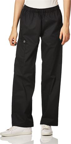 WonderWink Women's Wonderwork Pull-On Cargo Scrub Pant, Large