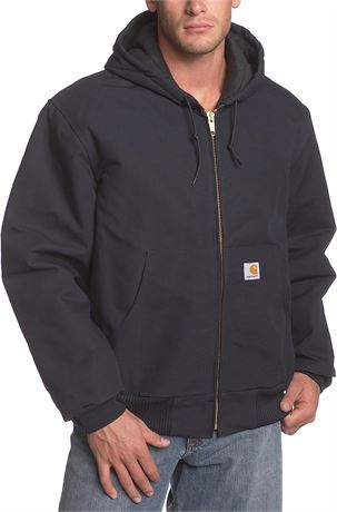 Carhartt Men's Loose Fit Firm Duck Insulated Flannel-Lined Active Jacket Large