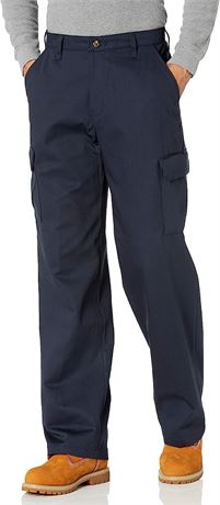 Red Kap Men's Cotton Cargo Pant, 42W x 32L, Navy