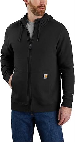 Carhartt Men's Big & Tall Force Full-Zip Sweatshirt, Large, Black