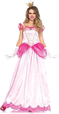 Leg Avenue Women's 2 Pc Classic Pink Princess Costume with Satin Gown, X-Lg