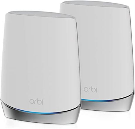 NETGEAR Orbi Whole Home Tri-band Mesh WiFi 6 System (RBR750) With Satellite