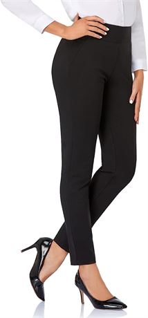 Tapata Women's Dress Skinny Leg Pants, Small, Black