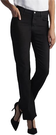 Lee Women's Relaxed Fit Straight Leg Jean - Black - Size 14