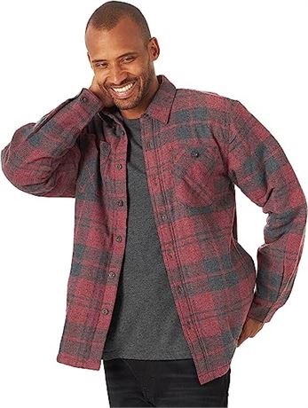 Wrangler Authentics Men's Long Sleeve Sherpa Lined Shirt Jacket, X-Lg