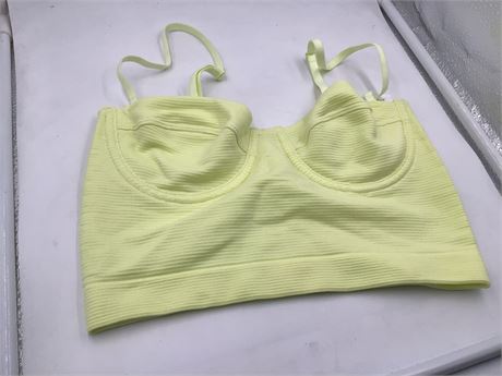 Victoria's Secret Sports Bra, Small, Pastel Yellow