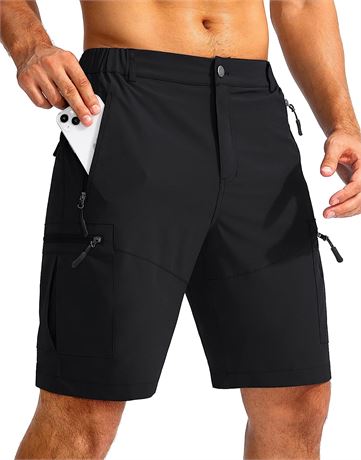 Sports Outdoors Men's Cargo Shorts, XL, Black