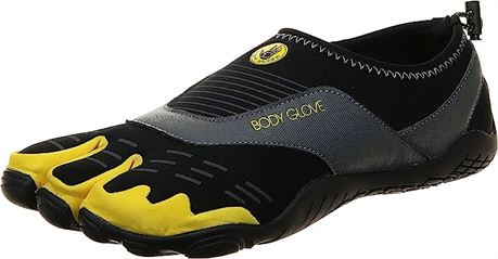 Body Glove Men's 3T Barefoot Cinch Water Shoe, Size 12, Black/Yellow