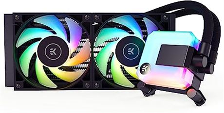 EK AIO 240mm D-RGB All-in-One CPU Cooler with EK-Vardar High-Performance Fans