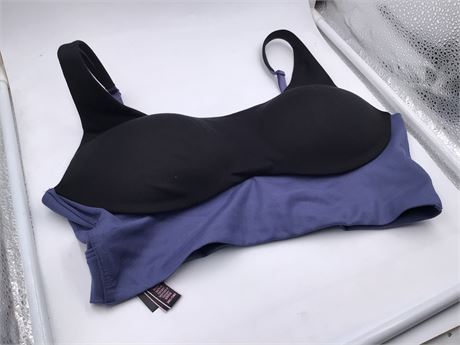 Victoria's Secret Sports Bra, 36C, Independence Blue/Black