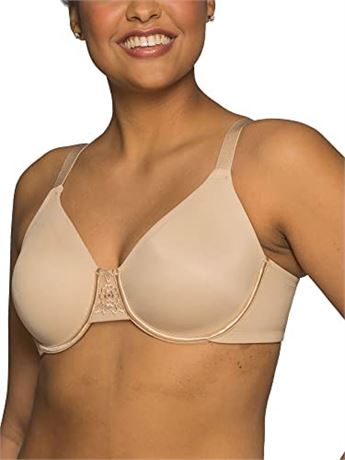 Vanity Fair Plus Size Bra, 42D, Beige