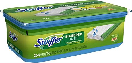 Swiffer Sweeper Wet Mop, Floor Mopping Refills, Gain Scent, 24 Count