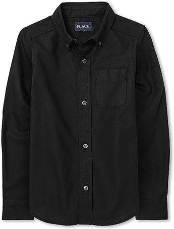 The Children's Place Boys' Long Sleeve Oxford Shirt, Lg