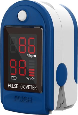 Clinical Guard CMS-50DL SpO2 Pulse Oximeter, Blue