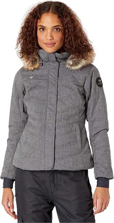 Obermeyer Women's Petite Tuscany Ii Jacket, Size 10P, Charcoal