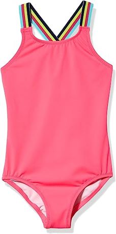 Kanu Surf Girls' Maggie UPF 50+ Beach Sport Athletic One Piece Swimsuit, 12