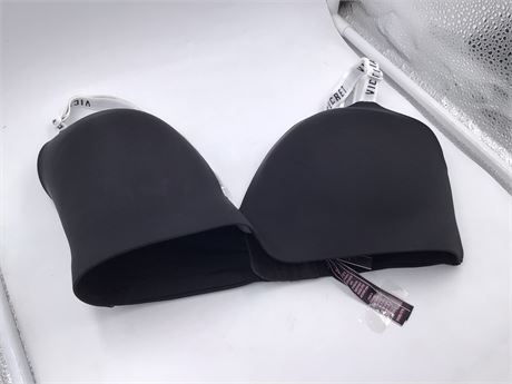 Victoria's Secret Bra, 34DD, Black/White VS Logo Straps