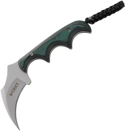 CRKT Keramin Neck Knife Black & Green (2.3" Bead Blast) 2389