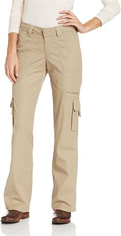 Dickies Women's Relaxed Fit Cargo Pants, 8-Regular, Khaki