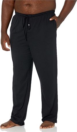 Amazon Essentials Men's Knit Pajama Pant- Black - XL