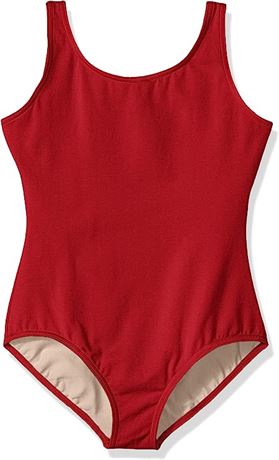 Capezio girls High-neck Tank Leotard - Girls - Red - Medium