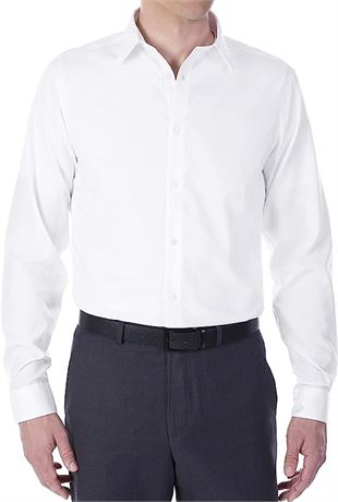 Calvin Klein Steel+ Slim Fit Men's Dress Shirt, 18x34x35, White