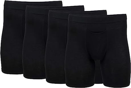 Gildan Men's Modal Regular Leg Boxer Briefs, Large