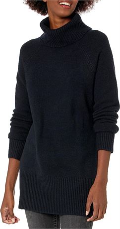 Goodthreads Women's Boucle Turtleneck Sweater - Black - XXL