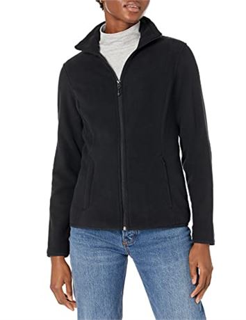 Amazon Essentials Women's Classic-Fit Full-Zip Polar Soft Fleece Jacket, Black