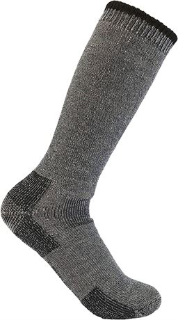 Carhartt Men's Heavyweight Wool Blend Boot Sock, Large, Charcoal