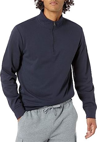 Amazon Essentials Lightweight French Terry Quarter-Zip Mock Neck Sweatshirt, XL