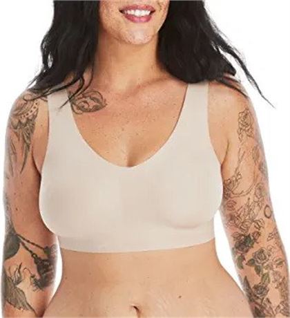 Hanes Women's Invisible Embrace ComfortFlex Fit Wirefree Bra XL