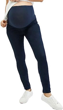 Motherhood Maternity Women's Stretch Fit Over The Belly Skinny Jeans, 1X Plus