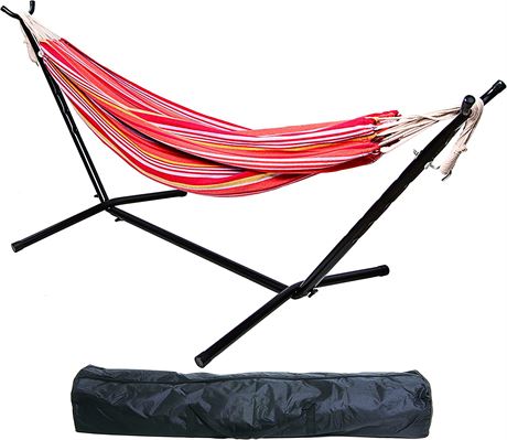 BalanceFrom Double Hammock with Steel Stand and Portable Carrying Case