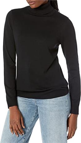 Amazon Essentials Women's Classic-Fit Lightweight Long-Sleeve Turtleneck , Med