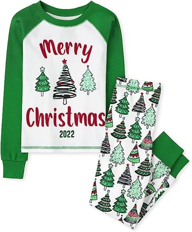 The Children's Place Baby Christmas Cotton Pajamas, Size 14