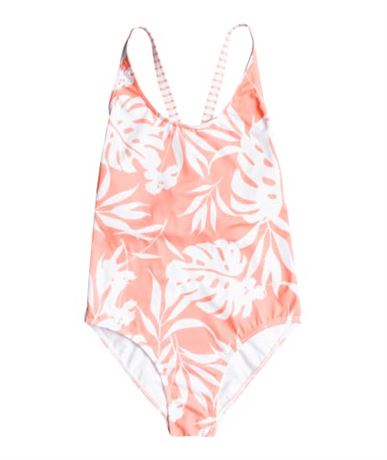 Roxy Girls' Flowers Addict One Piece Swimsuit, Desert Flowerrg S Surf Trippin 10