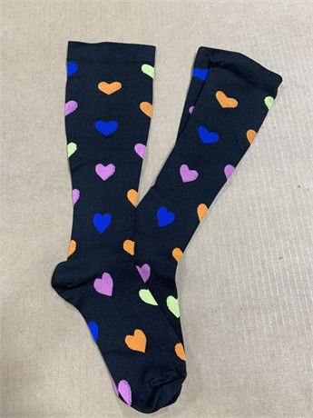 Womens Heart Socks, Set of 1