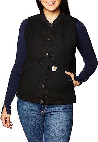 Carhartt Rugged Flex� Relaxed Fit Canvas Insulated Rib Collar Vest, Lg (12-14)